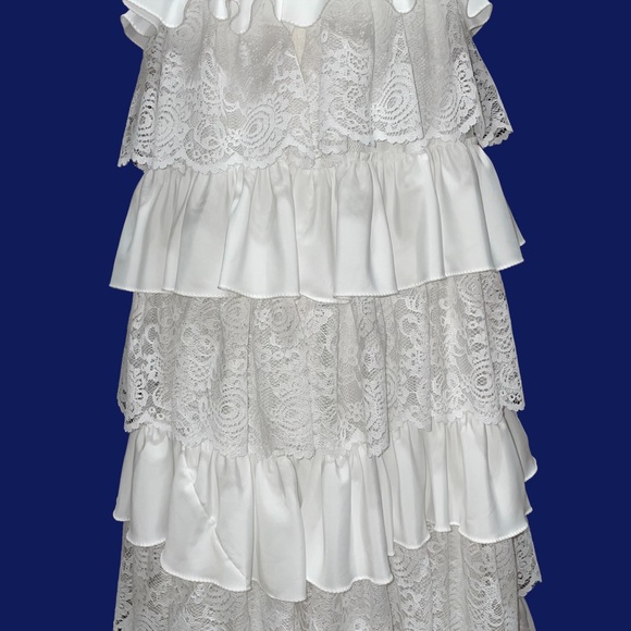 ILGWU Vintage Tiered Wedding Dress – Beautiful! - Picture 2 of 9